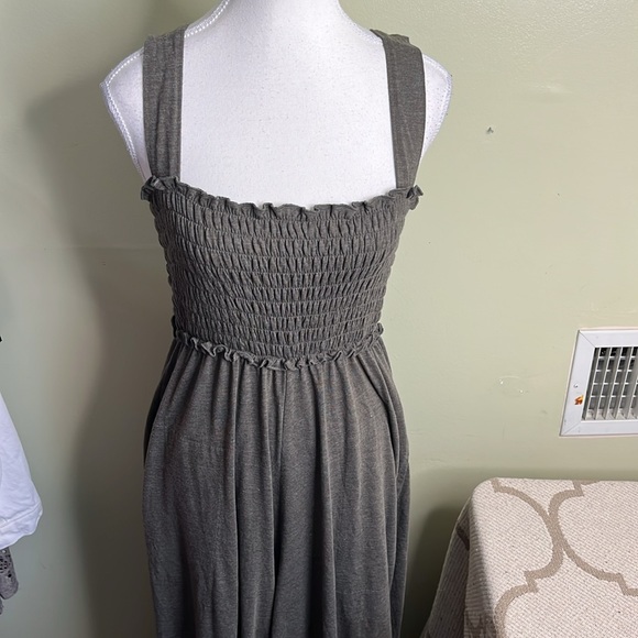 NATURAL LIFE Harper Jumpsuit Olive Green Jumper wide leg stretch Size Medium - Picture 13 of 15
